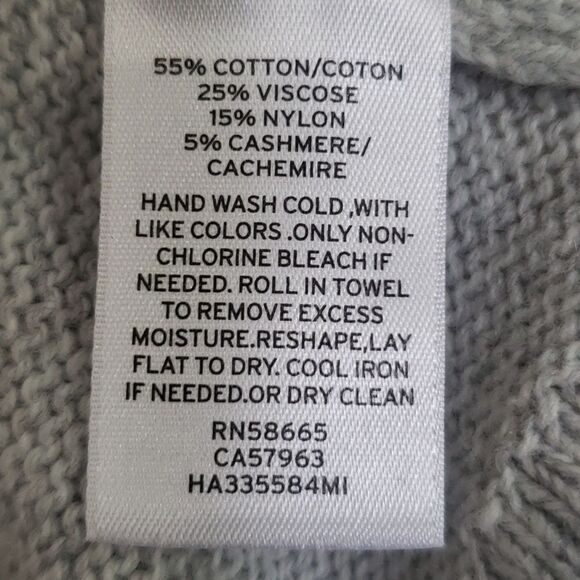 Halogen Sweater Tunic Dress Womens sz Medium Cashmere Blend Dove Gray - Picture 4 of 6